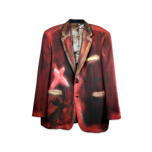 X Marked Bunny Red & Black Coat