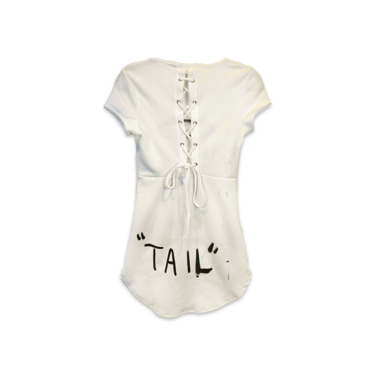 'Tail' White Dress