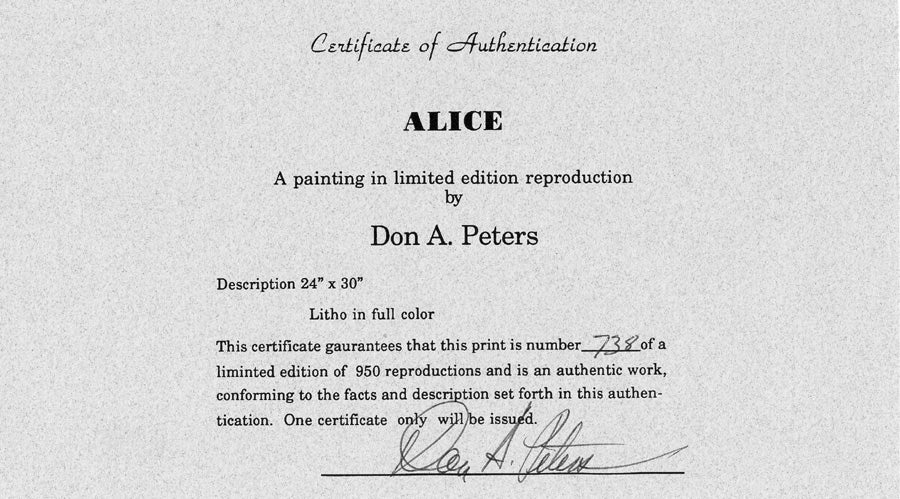 Alice in Wonderland Special Edition Print