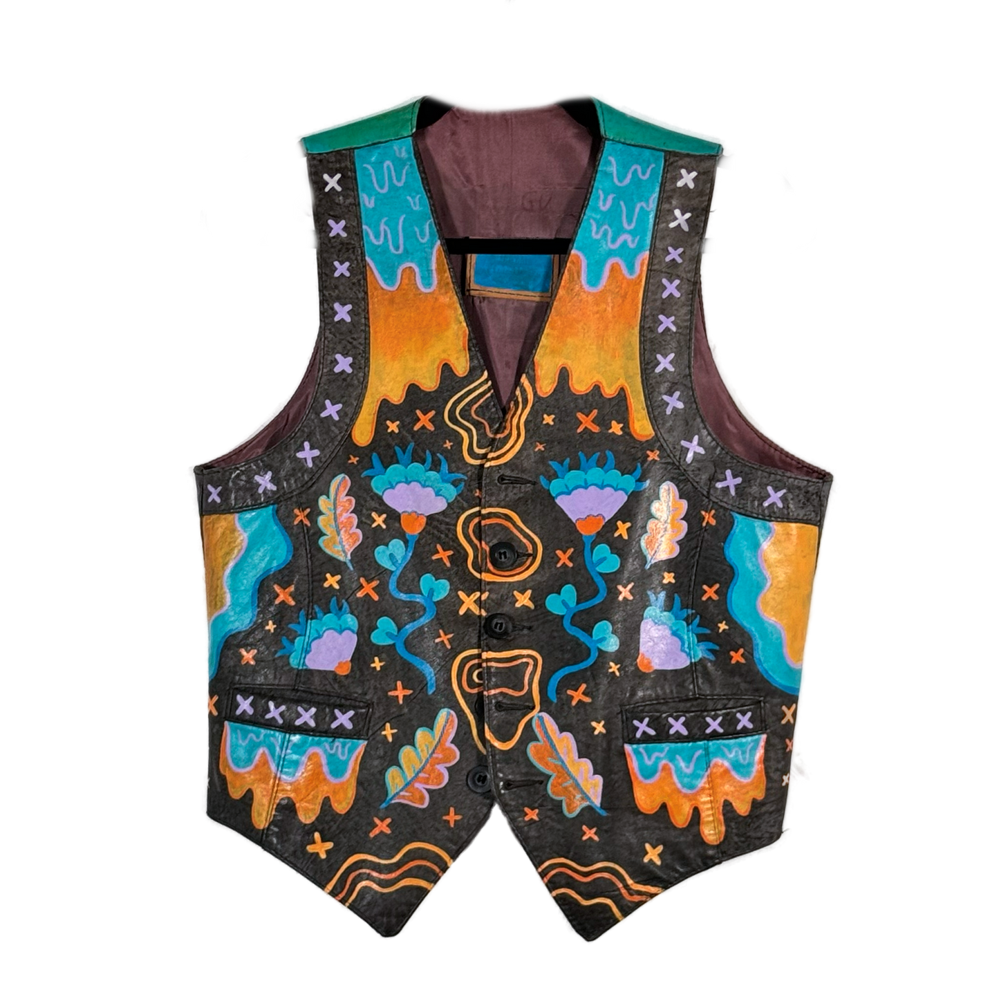 Space Cadet Hand Painted 'Space Cowboy' Vest