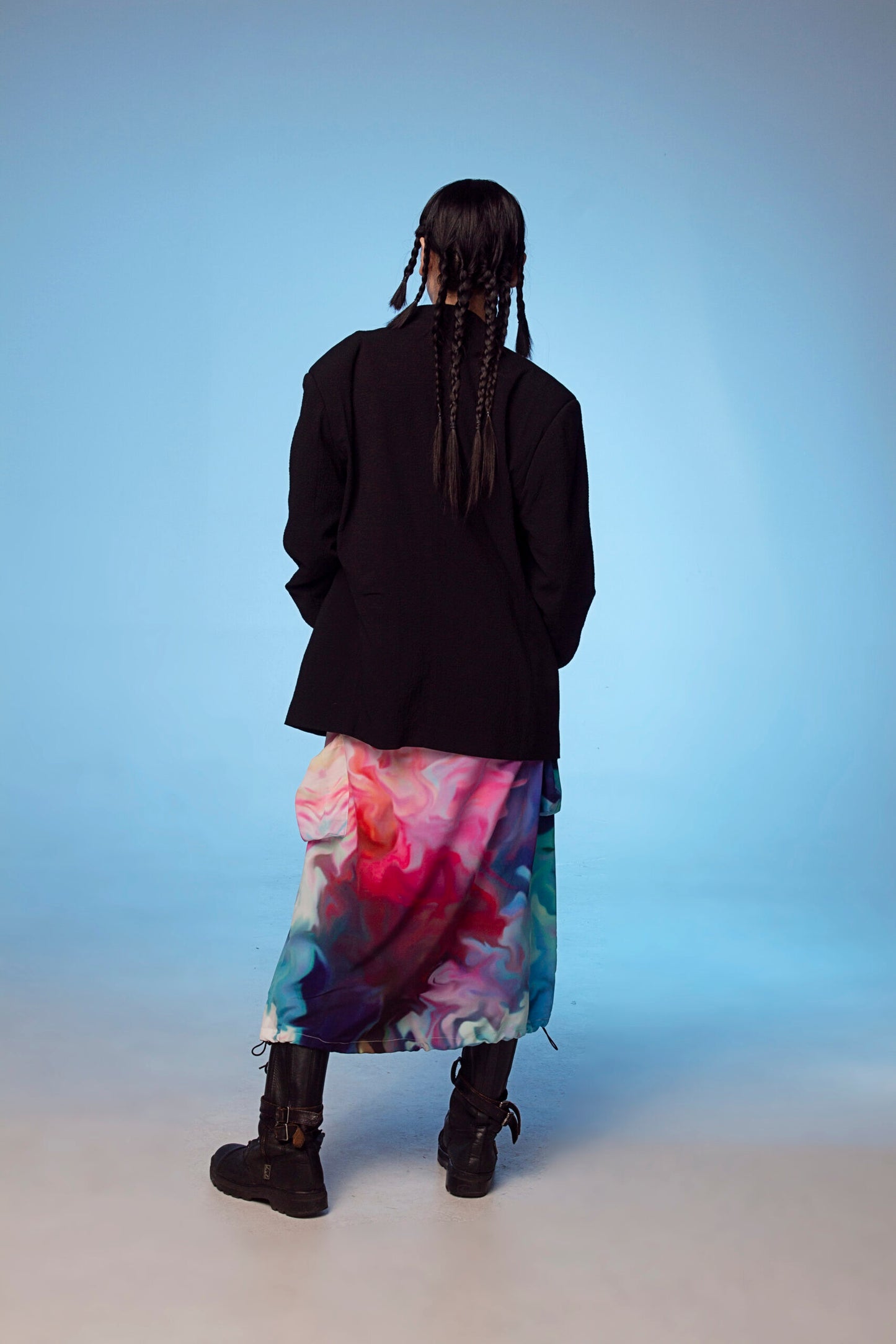 ACID4YUPPIES X JUMA SHAKTI Printed Cargo Skirt