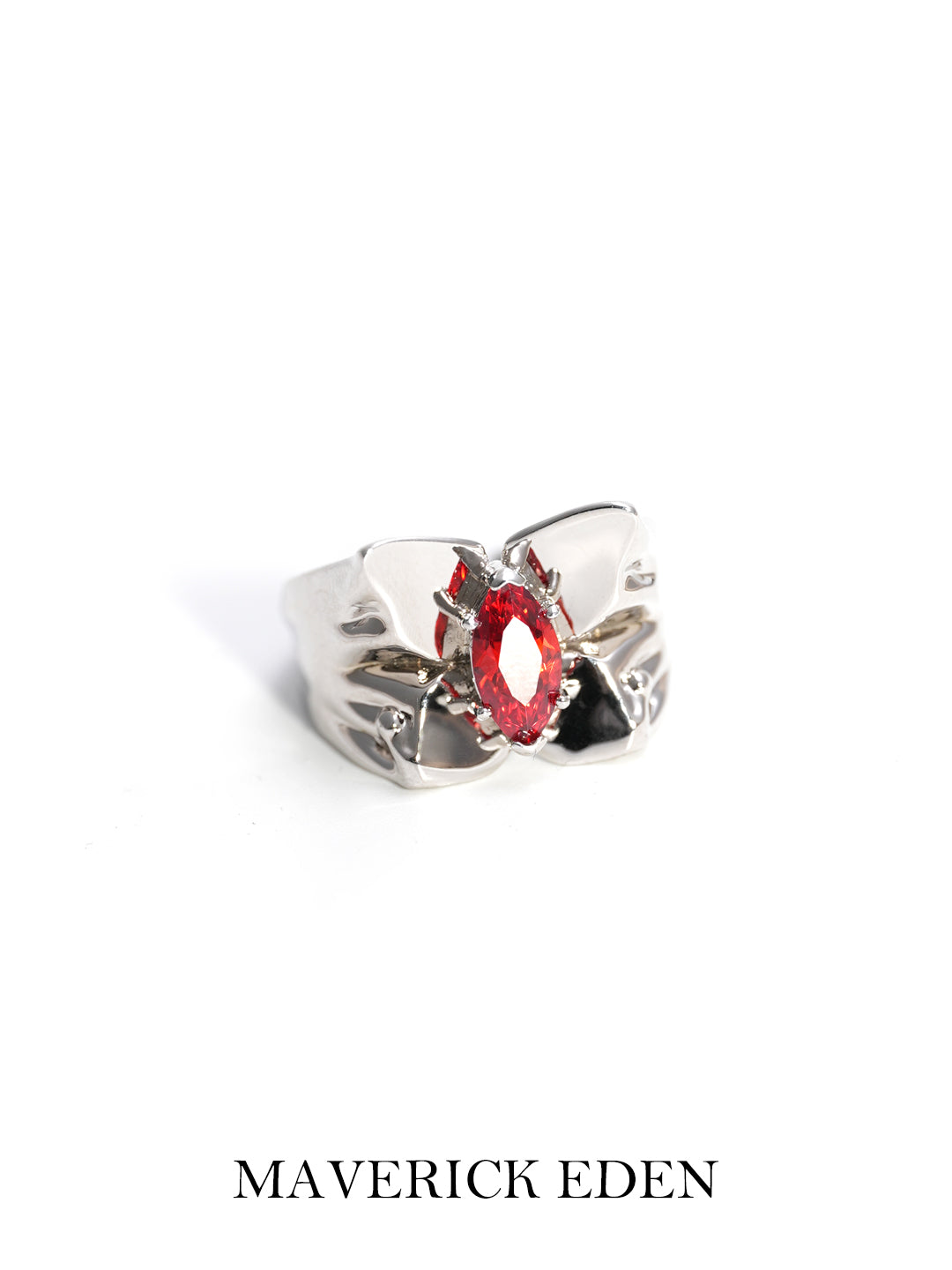 Butterfly Garnet Ring